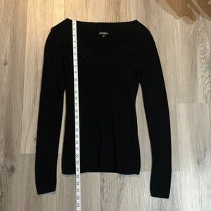 Express Fitted Long Sleeved Women's Sweater